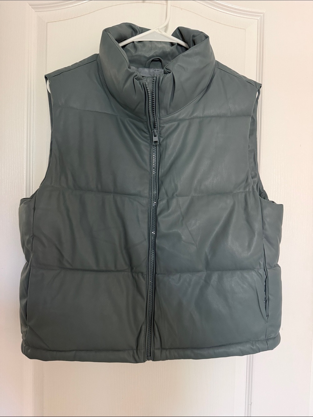 7 For All Mankind Green Puffer Vest